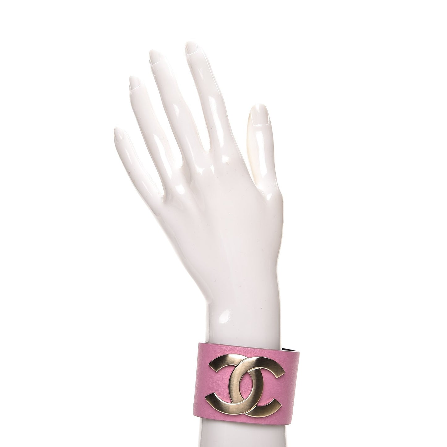 Calfskin CC Wide Cuff M Pink