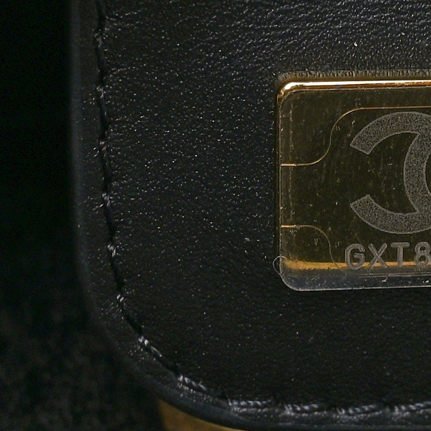 Aged Lambskin Shearling Quilted Small Chanel 22 Black