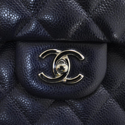 Chanel Caviar Jumbo Double Flap Navy Blue 11 of 11