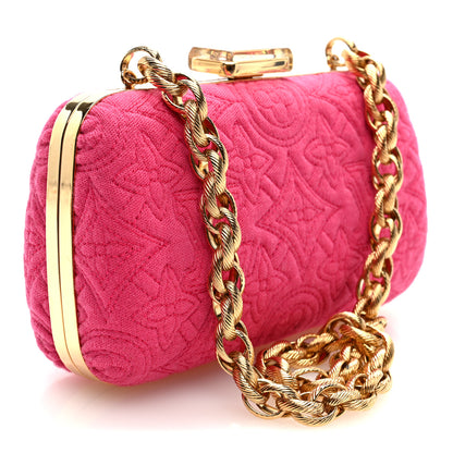 Louis Vuitton Jersey Monogram Motard Minaudiere Clutch Pink 3 of 9