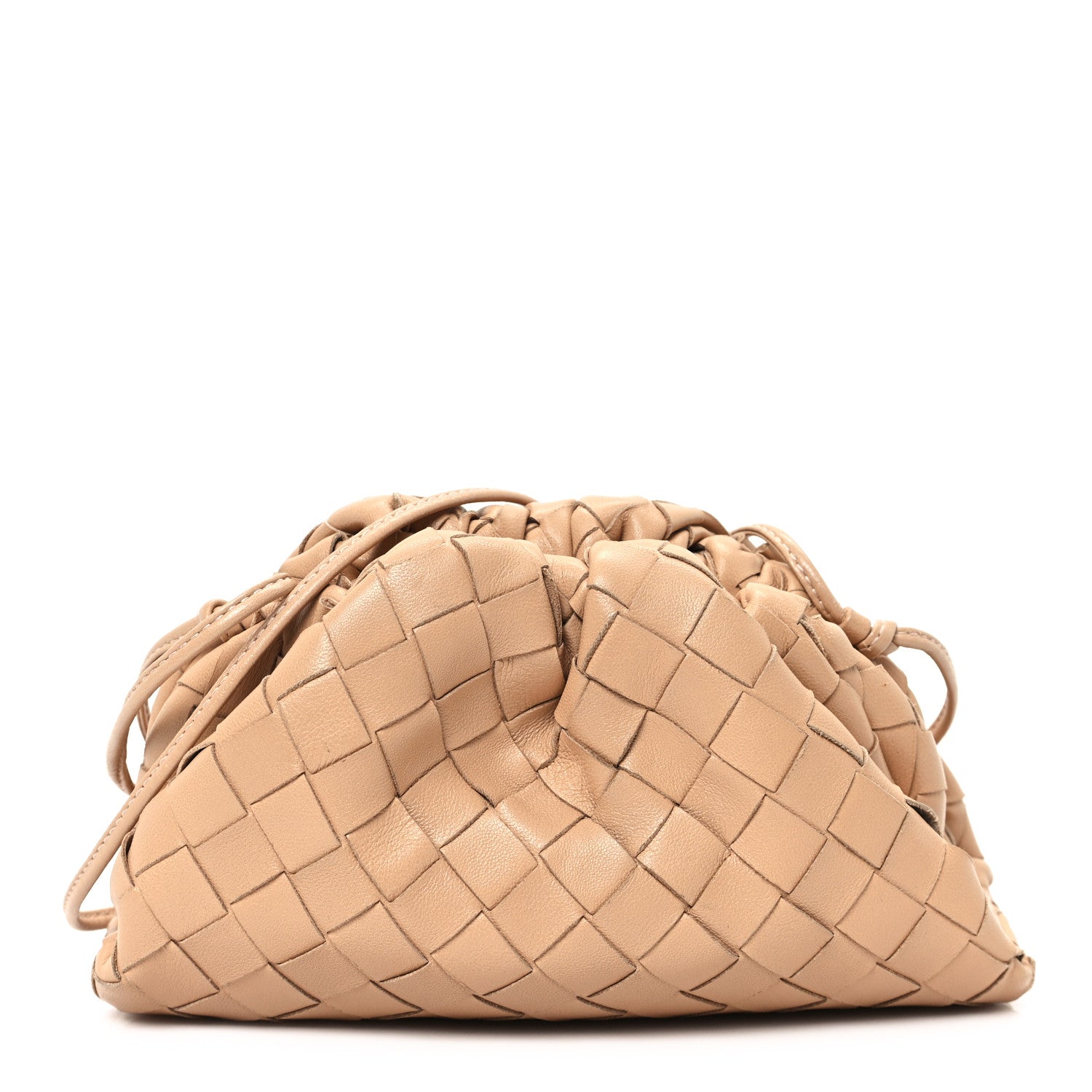 Bottega Veneta Nappa Intrecciato The Mini Pouch Almond 1 of 11