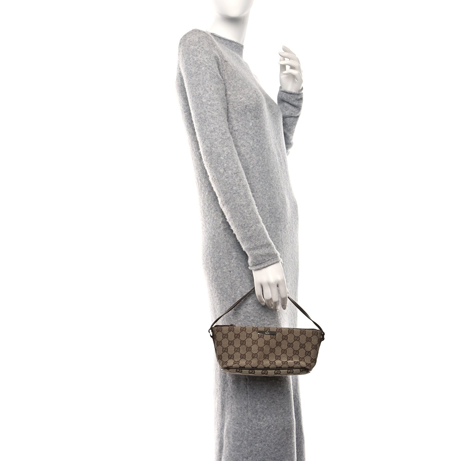 Gucci Monogram Boat Pochette Brown 3 of 9