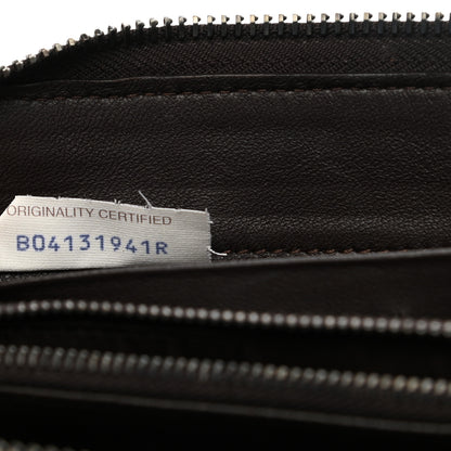 Bottega Veneta Goatskin Intrecciato Zip Around Wallet Brown 7 of 10