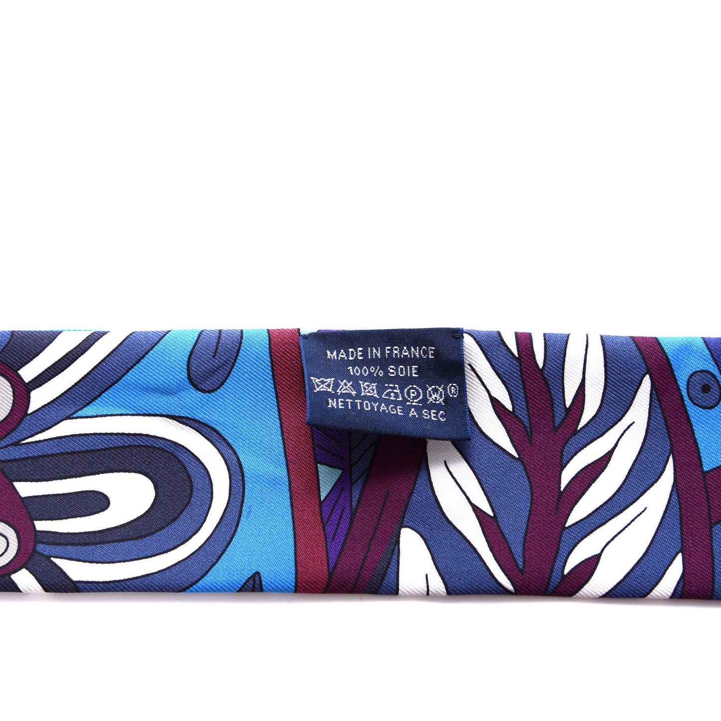 Silk Le Jardin de la Maharani Twilly Bleu Cobalt Bordeaux