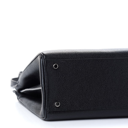 Gucci Grainy Calfskin Medium Zumi Top Handle Bag Black 7 of 8