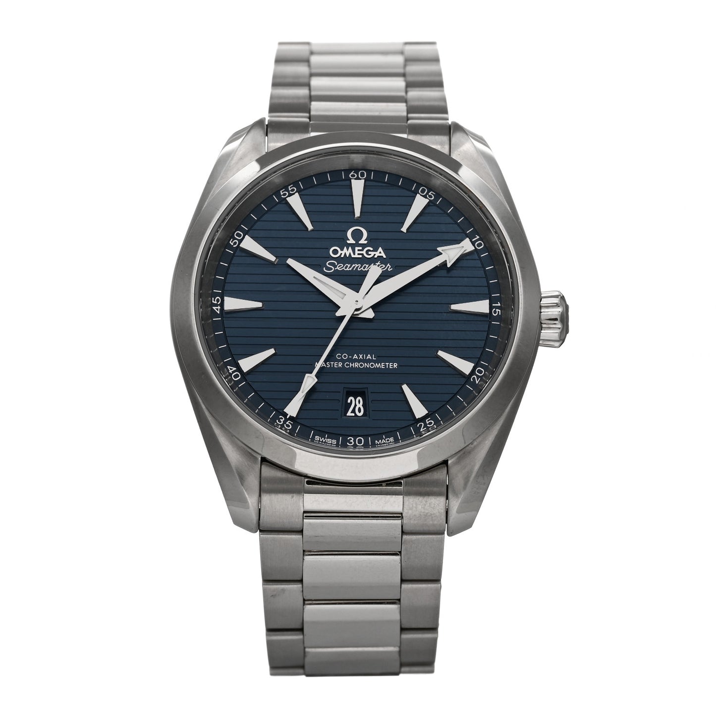 Stainless Steel 38mm Seamaster Aqua Terra Master Co-Axial Chronometer Automatic Watch Blue 220.10.38.20.03.001