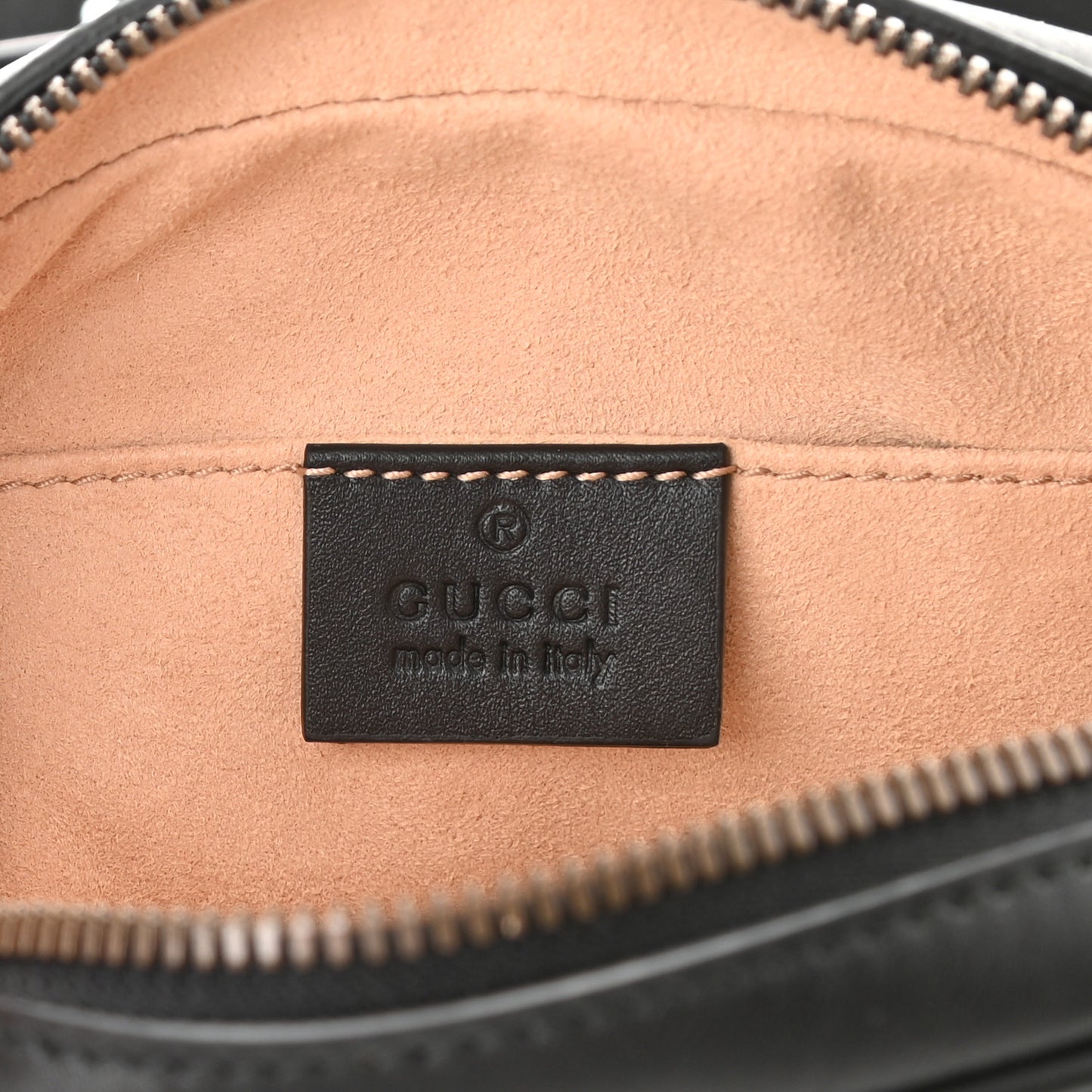Calfskin Matelasse GG Marmont Belt Bag 85 34 Black