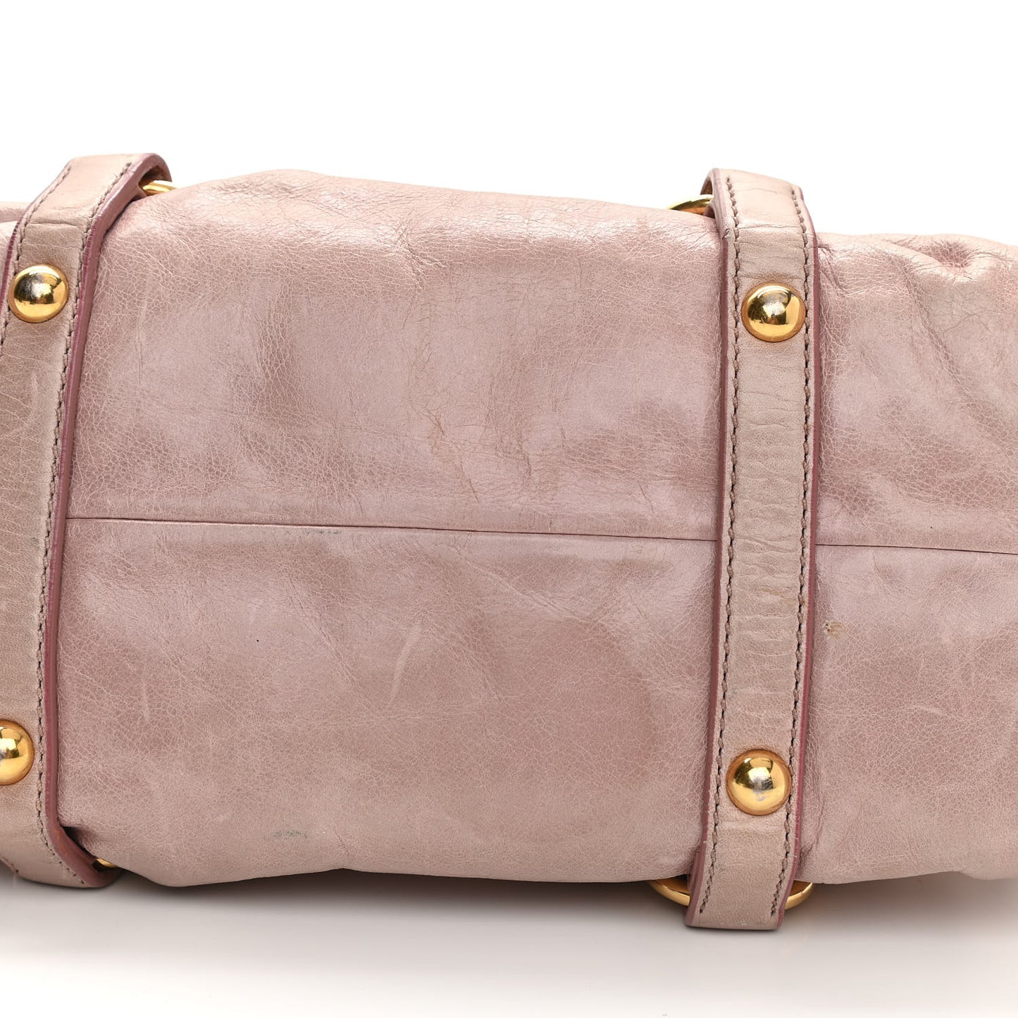 Vitello Lux Gathered Tote Mughetto
