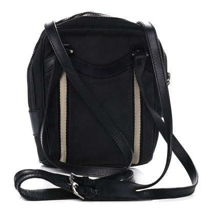 Gucci Canvas Calfskin Messenger Bag Navy 3 of 13