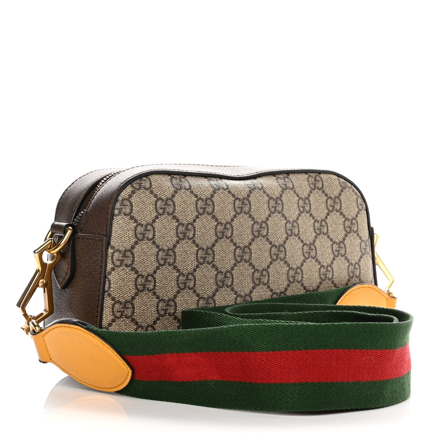 Gucci GG Supreme Monogram Web Neo Vintage Shoulder Bag Beige New Acero Crop 3 of 11