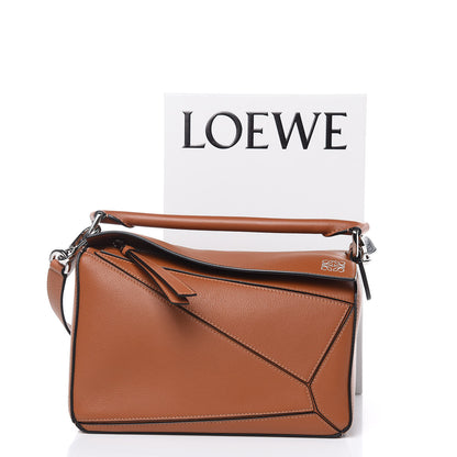 Loewe Calfskin Small Puzzle Bag Tan 9 of 9