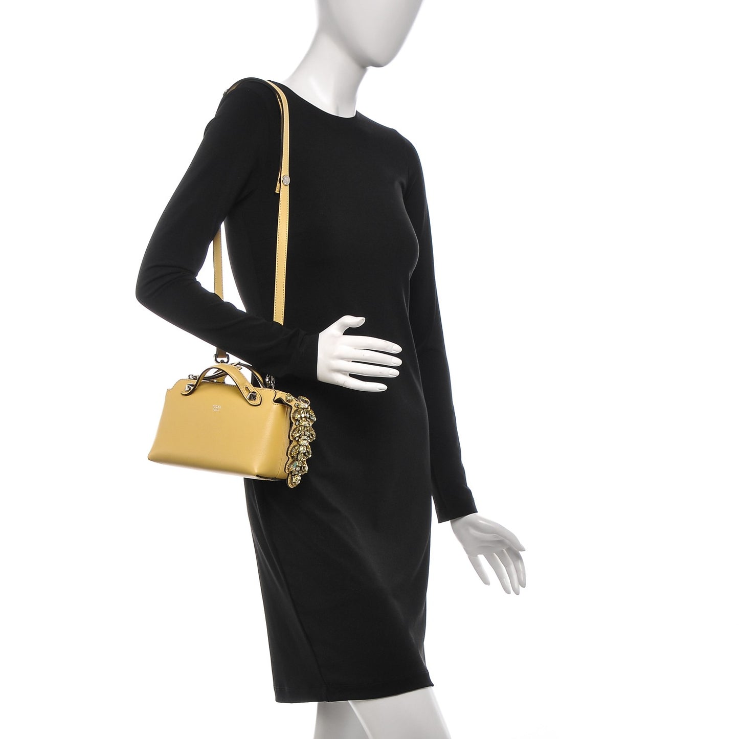 Vitello Dolce Crystal Croc Tail Mini By The Way Boston Bag Yellow