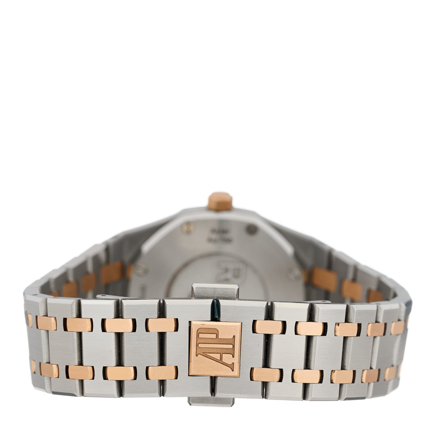 Audemars Piguet Stainless Steel 18K Rose Gold Diamond 33mm Royal Oak Quartz Watch White 67651SR.ZZ.1261SR.01 3 of 5