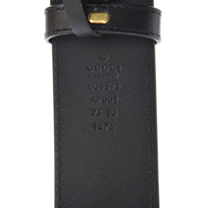 Gucci Calfskin Double G 40mm Belt 75 30 Black 7 of 8