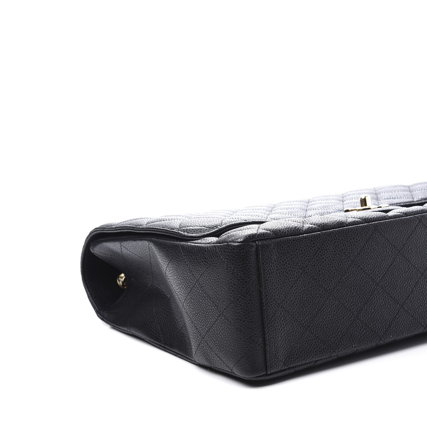 Caviar Quilted Maxi Single Flap Black