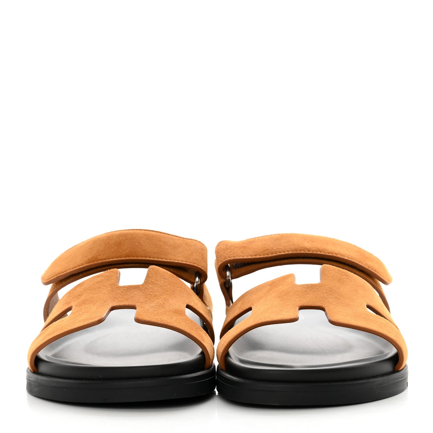 Suede Goatskin Womens Chypre Sandals 38 Naturel