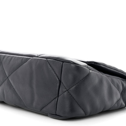 Chanel Lambskin Quilted Medium Chanel 19 Flap Navy Blue 10 of 10