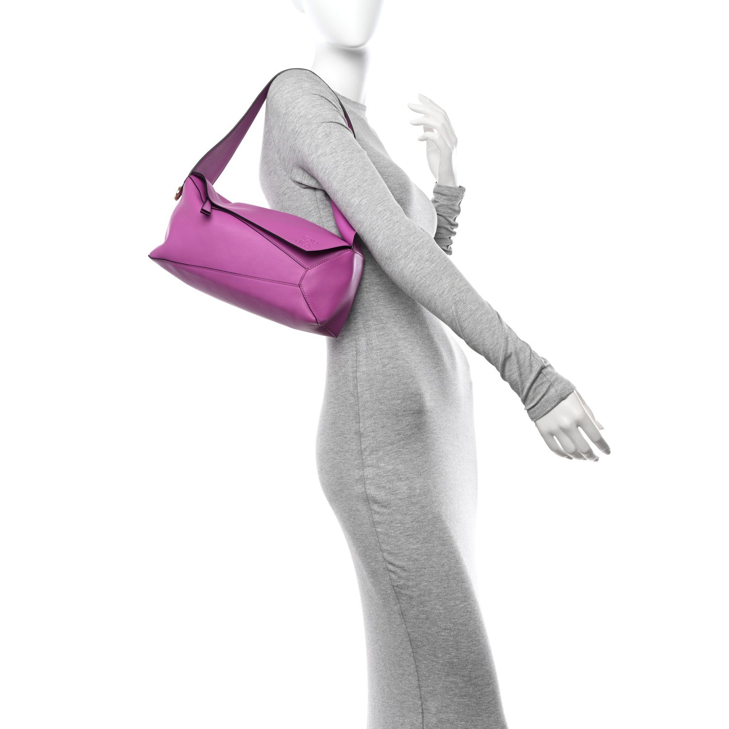 Loewe Calfskin Puzzle Hobo Bright Purple 2 of 10