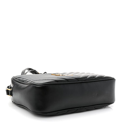 Saint Laurent Calfskin Matelasse Monogram Lou Camera Bag Black 4 of 11