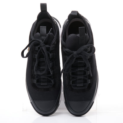 Chanel Velvet Calfskin Mixed Fibers CC Sneakers 41 Black 3 of 13