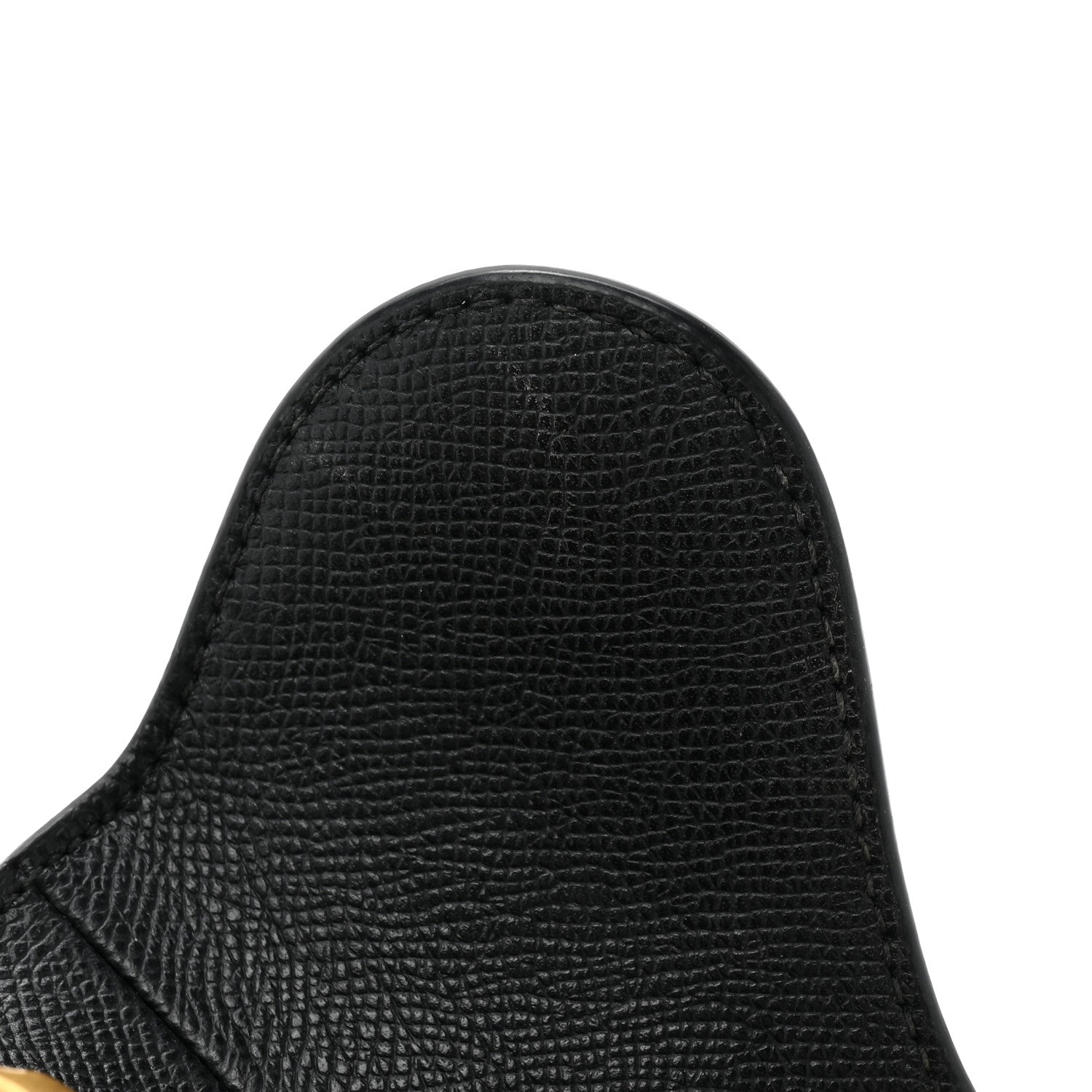 Christian Dior Grained Calfskin Mini Saddle Bag With Strap Black 12 of 12