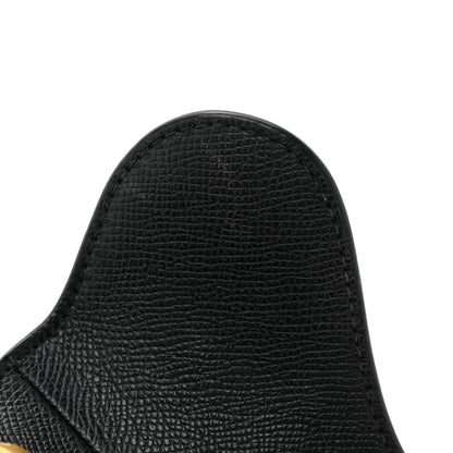 Christian Dior Grained Calfskin Mini Saddle Bag With Strap Black 12 of 12