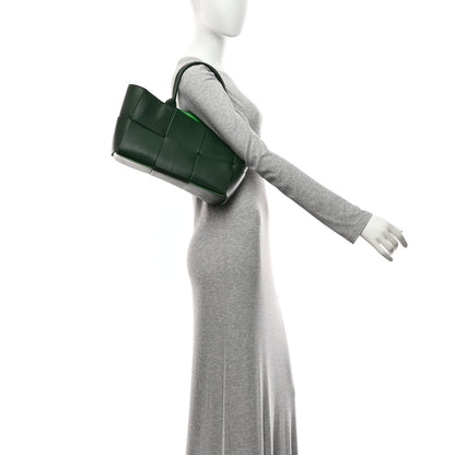 Bottega Veneta Calfskin Maxi Intrecciato Medium Arco Tote Raintree 2 of 10