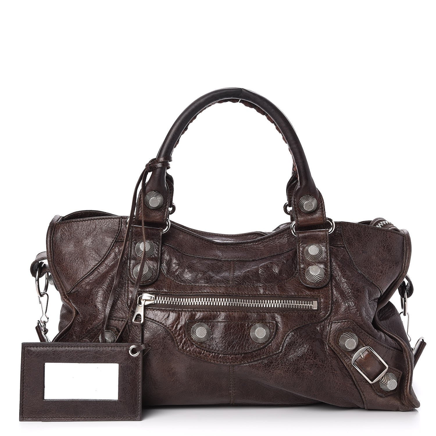 Balenciaga Agneau Giant 21 Silver Hardware Part Time Charbon 1 of 7