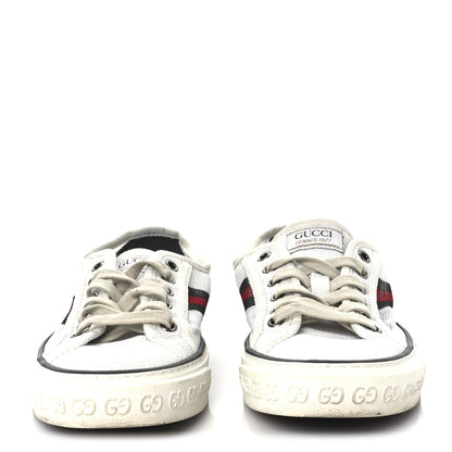 Gucci Mesh Web Womens 1977 Tennis Sneakers 37.5 Great White Mystic White 3 of 8