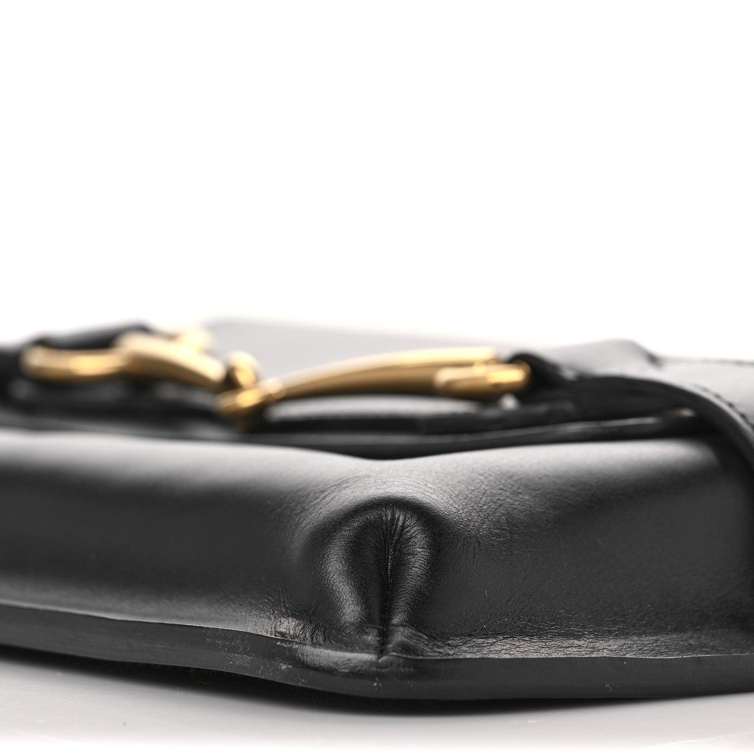 Gucci Smooth Calfskin Large Bright Bit Shoulder Bag Black 9 of 11