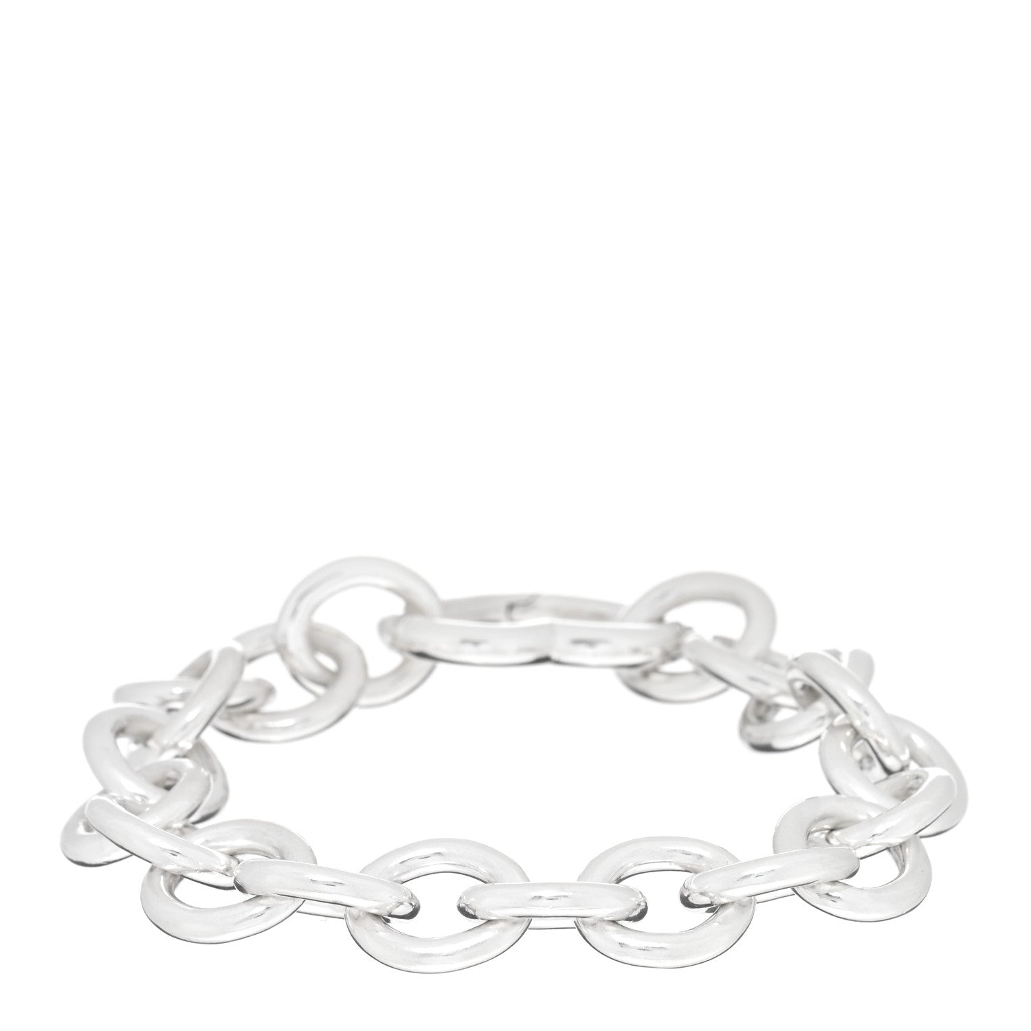 Tiffany Sterling Silver Open Heart Clasp Bracelet 2 of 3