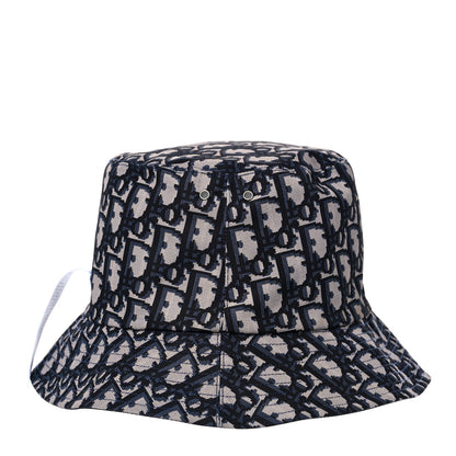 Christian Dior Oblique Reversible Teddy-D Brim Bucket Hat 57 Blue 4 of 13
