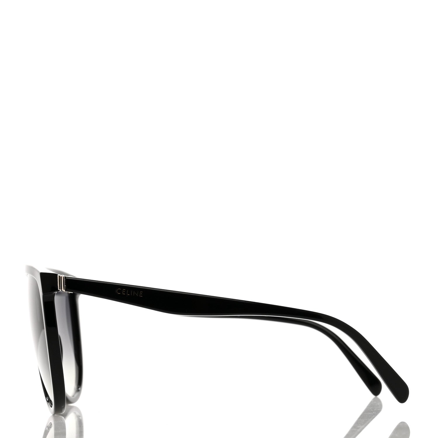 Celine Flat Top Shield Sunglasses CL 40006IN Black 3 of 6
