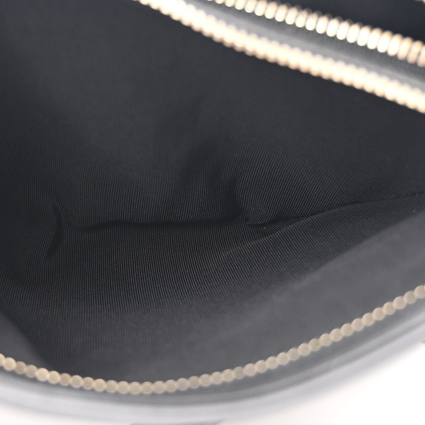 Calfskin Flap Chain Waist Bag Black