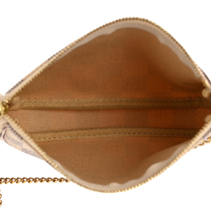 Louis Vuitton LOUIS VUITTON Damier Azur Mini Pochette Accessories 4 of 6