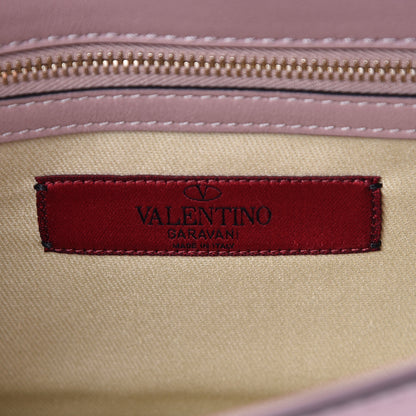 Valentino Garavani Vitello Small Glam Lock Rockstud Flap Poudre 6 of 8