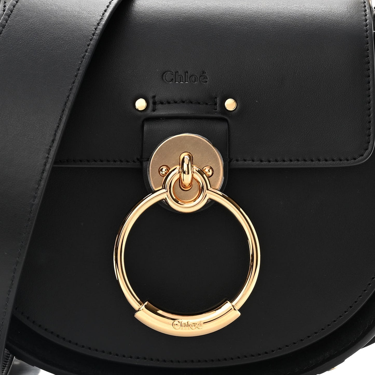 Calfskin Small Tess Bag Black