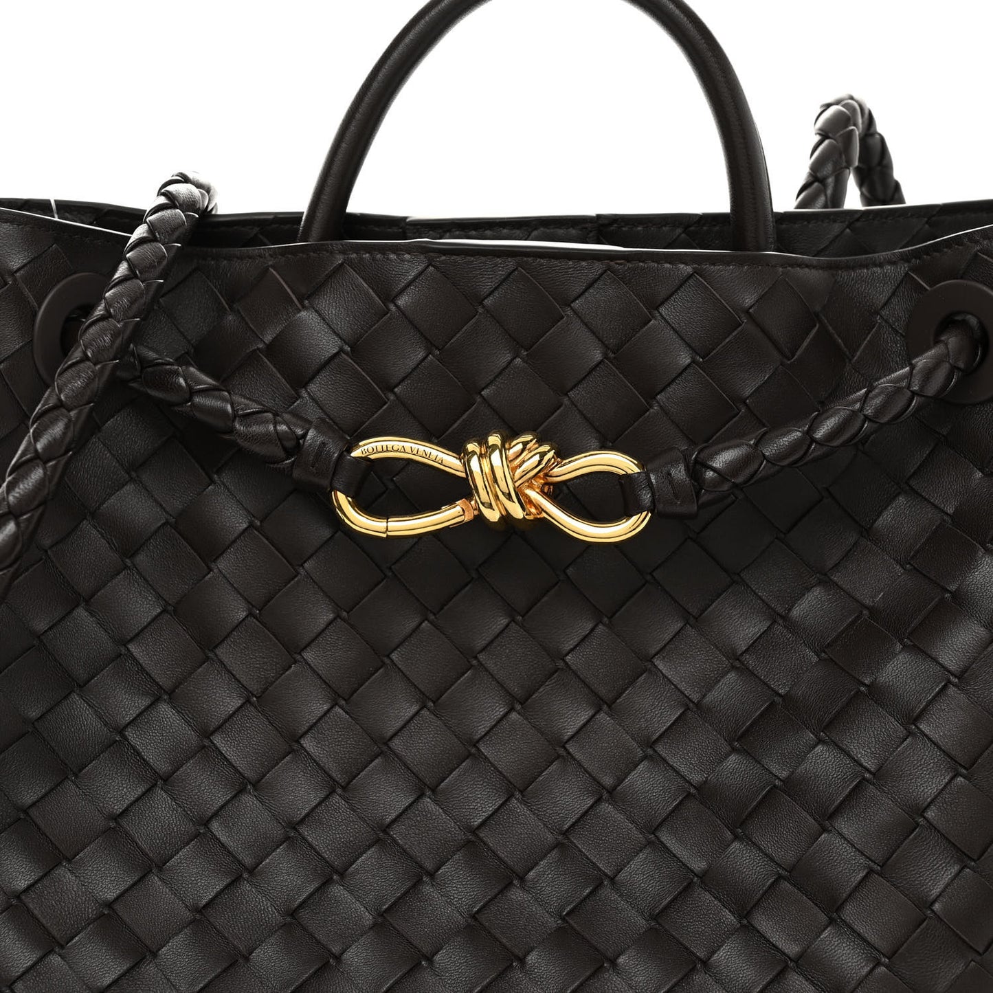 BOTTEGA VENETA Nappa Intrecciato Medium Andiamo Shoulder Bag Fondant