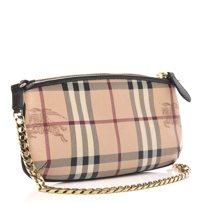 Burberry Haymarket Check Clara Pochette Chocolate 3 of 9