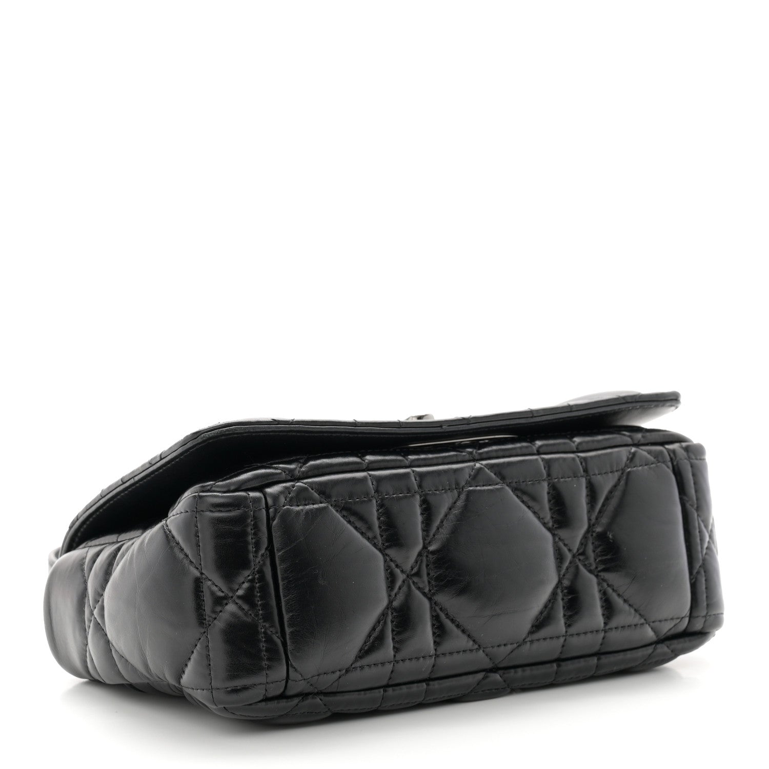 Christian Dior Calfskin Macrocannage Small Caro Bag Black 4 of 10