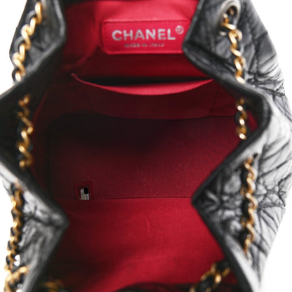 Chanel Aged Calfskin Quilted Small Gabrielle Backpack Black 4 of 4