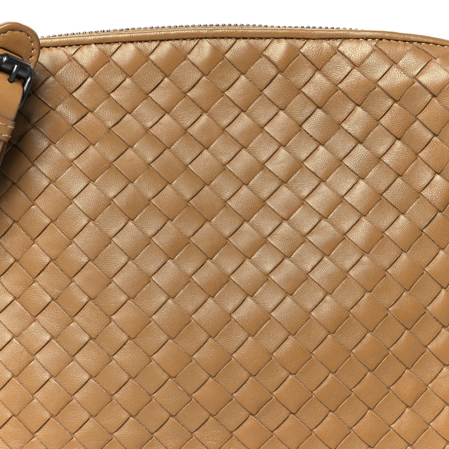 Nappa Intrecciato Nodini Crossbody Messenger Chene