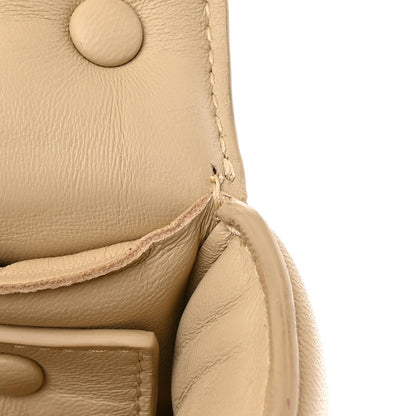 Bottega Veneta Lambskin Maxi Intreccio Padded Chain Cassette Crossbody Bag Porridge 20 of 21