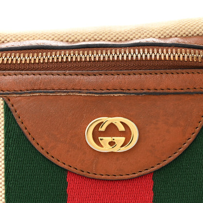Gucci Vintage Canvas Web Belt Bag Sand Cuir 8 of 10