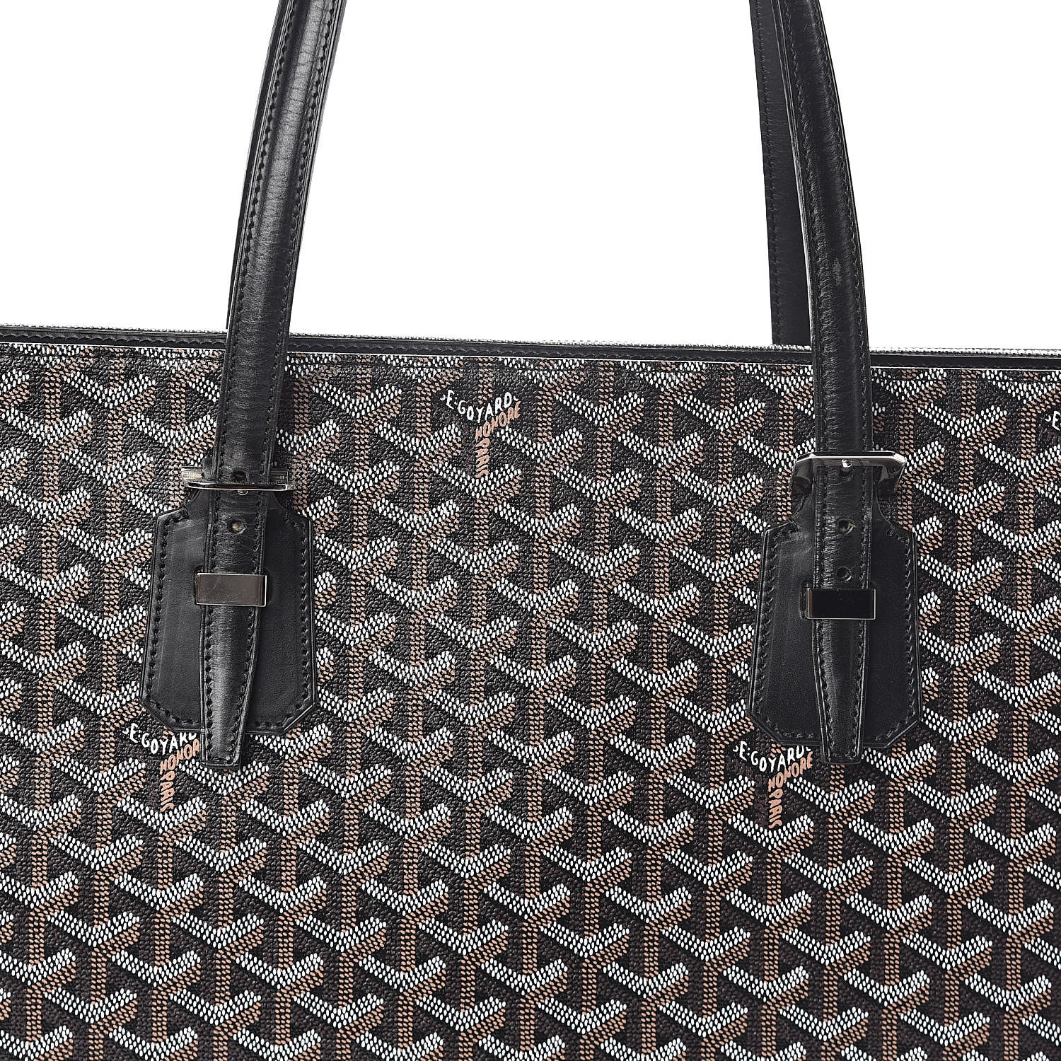 Goyard Goyardine Sac Marie Galante GM Black 7 of 9