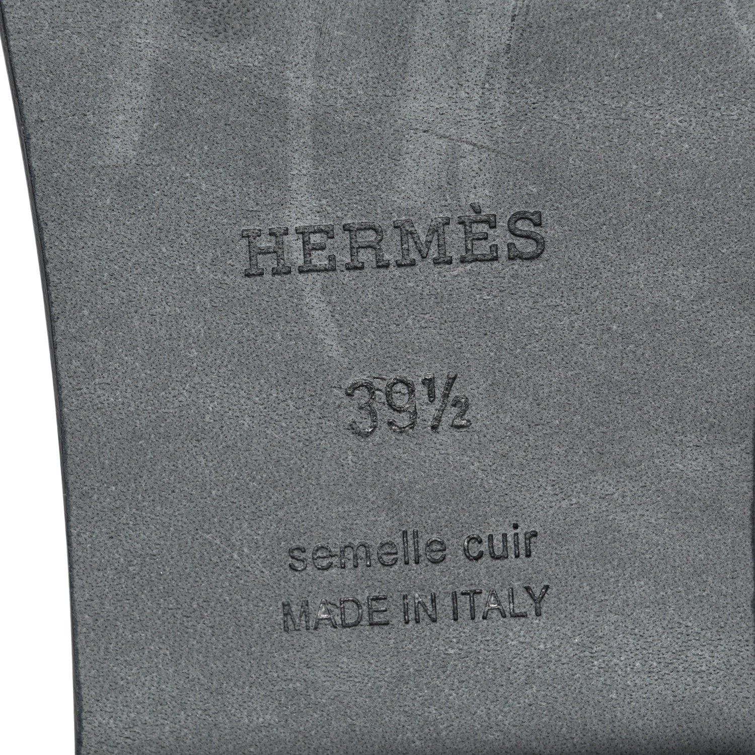 Hermes Denim Canvas Oran Sandals 39.5 Bleu Brut 6 of 9