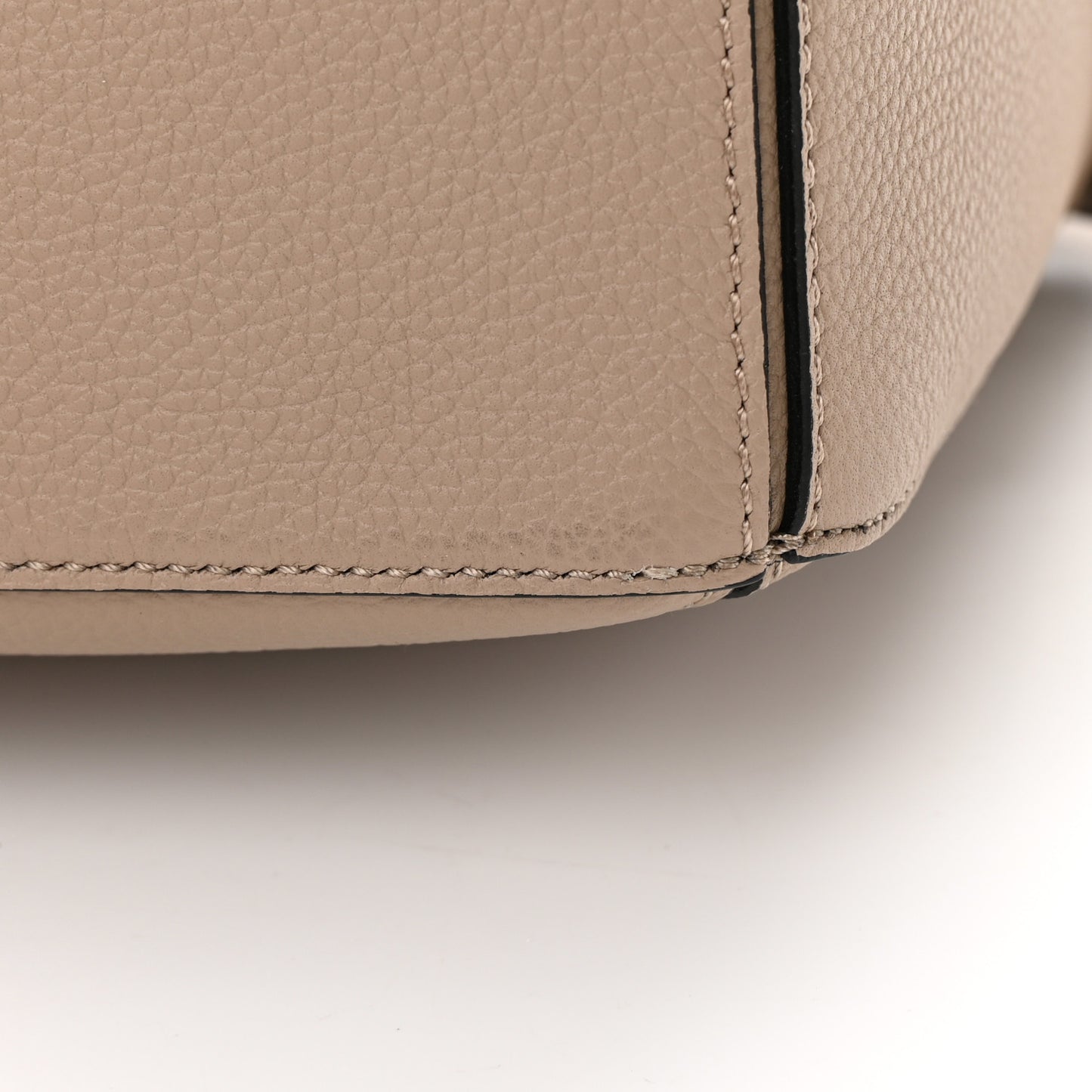 Grained Calfskin Small Puzzle Bag Sand