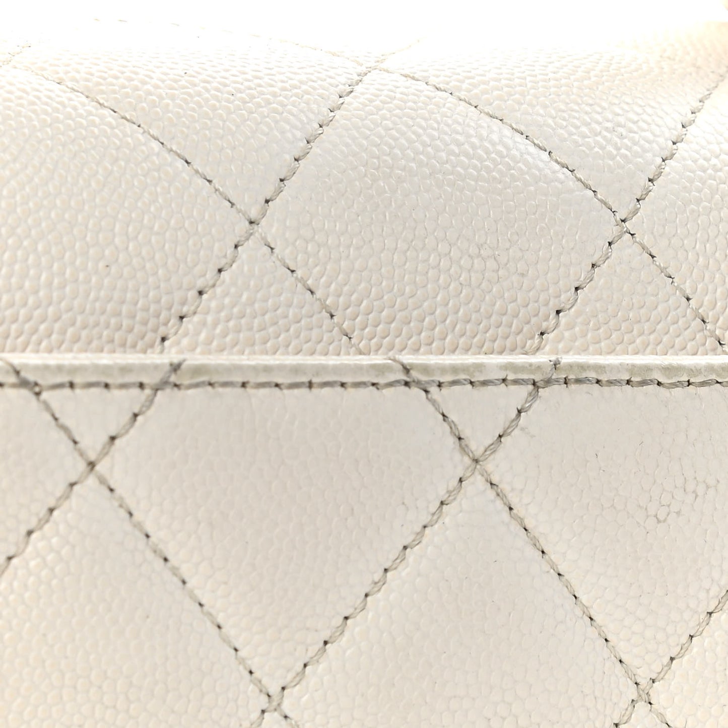 Caviar Quilted Small Business Affinity Flap Beige