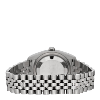 Rolex Stainless Steel 18K White Gold 36mm Oyster Perpetual Datejust Watch Silver 116234 3 of 5