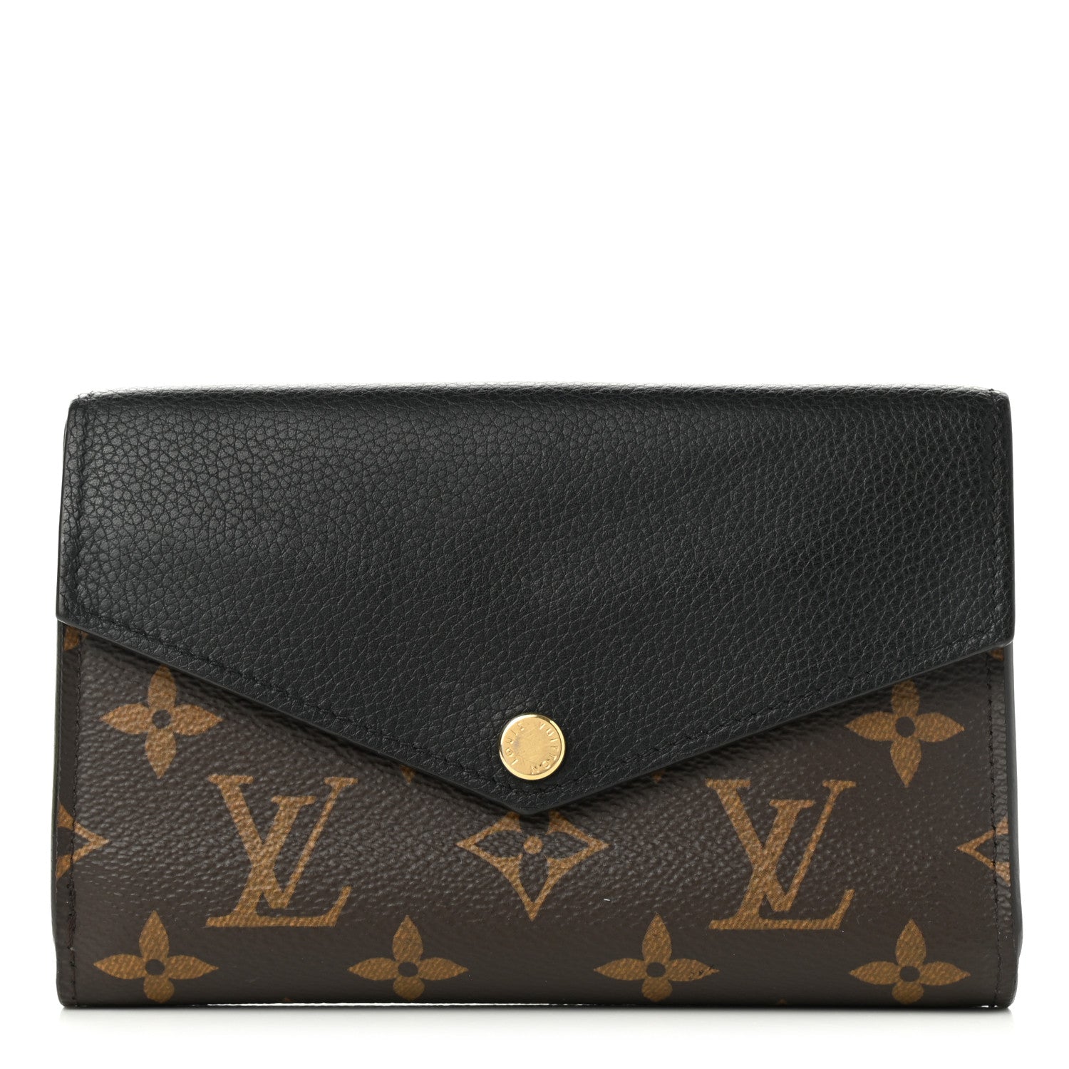 Louis Vuitton Monogram Pallas Compact Wallet Black 1 of 10